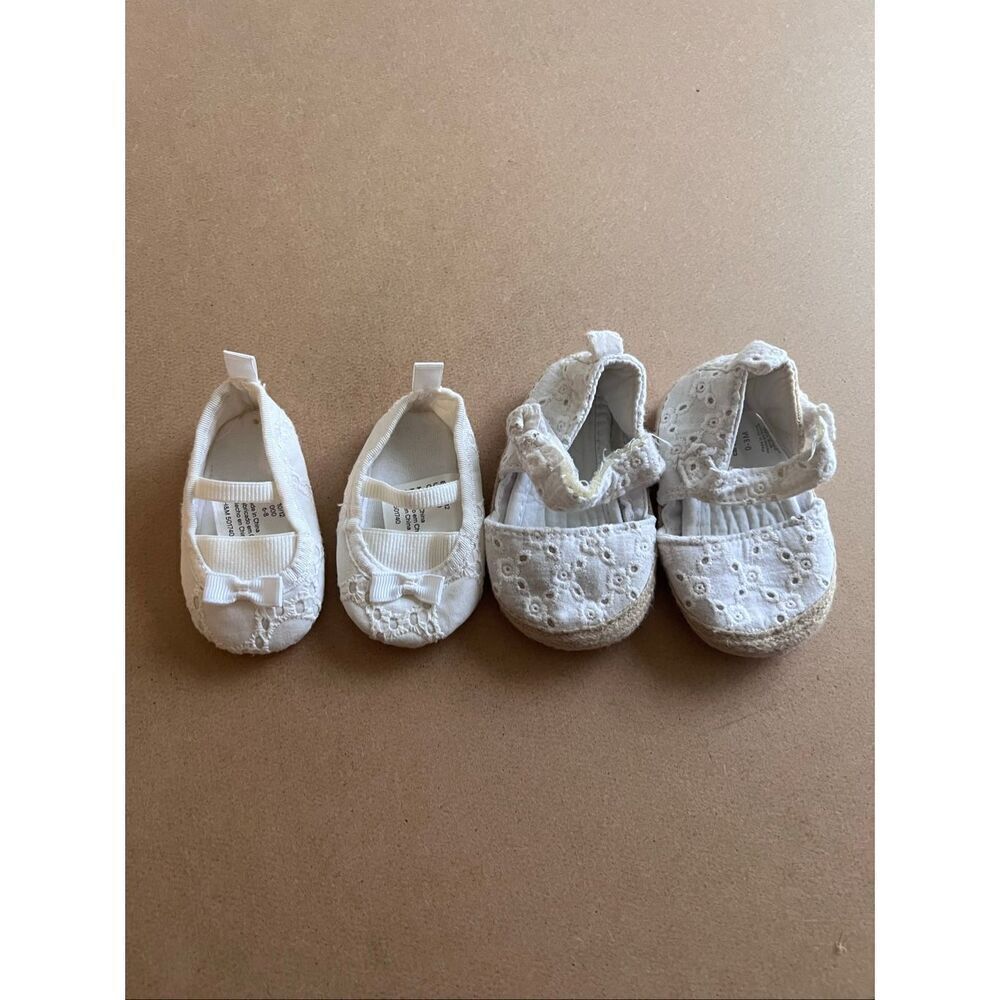 H&M and Carters Baby embroidered shoes size